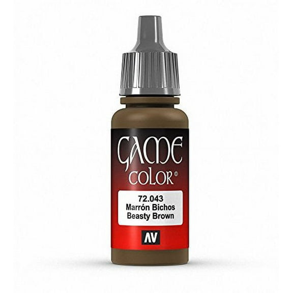 Vallejo Vallejo Game Color Beastly Brown Paint, 17Ml Paint