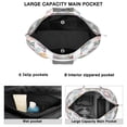 thumbnail image 2 of Daisy Women's Large Weekend Travel Bag Moving Canvas Handbag Thick Double Layer Beach Weekend Travel Unisex Hospital Maternity Delivery with Toiletry Waterproof, 2 of 5