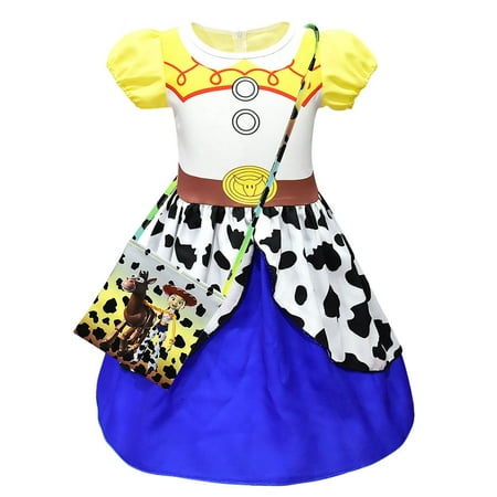 Kid's Girl's Jessie Cosplay Fancy Dress Costume Halloween Party Outfit