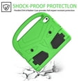 thumbnail image 2 of Elehold Kids Rugges Case Copmaptible with iPad 10th Generation 10.9" 2022, Red Hard PC+Sold TPU with Shock Full Body Protection Kickstand Folio Stand Handle Children Friendly Case, Green, 2 of 10