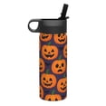 thumbnail image 2 of 18oz Thermal Space Pot With Straw Stainless Steel Thermos Cup Double Insulation For Outdoor Sports Commuting Camping Jack-O'-Lantern Halloween Pattern, 2 of 8