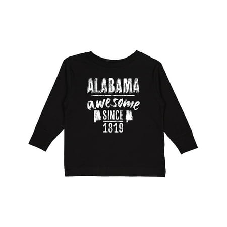 

Inktastic Alabama Awesome Since 1819 Gift Toddler Boy or Toddler Girl Long Sleeve T-Shirt
