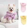 thumbnail image 2 of Summer Spring Pet Dress - Comfy T-Shirt with Ruffled Collar for Cats and Small Dogs, 2 of 8