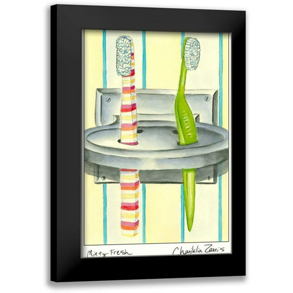Zarris, Chariklia 11x14 Black Modern Framed Museum Art Print Titled - Minty Fresh