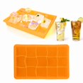 thumbnail image 4 of Ice Ball Maker Ice Ball Maker  Silicone 15 Grid Ice  Trays, Ice Tray, For  For Water Orange, 4 of 8