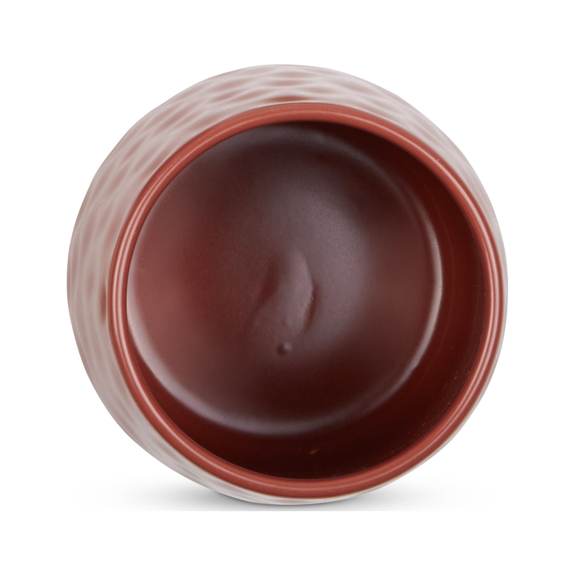 DII Kitchen Accessories Textured Matte Ceramic Canister Set, Cinnamon, Dimple, 2 Piece