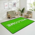 thumbnail image 4 of Coolnut Lightweight Soft Area Rugs Green Foot Scraper with Welcome Floor Carpet Mat for Kids Playing Room Hardwood Floor Living Room 63x48in, 4 of 6