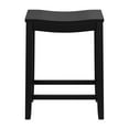 thumbnail image 5 of Woven Paths Fiddler Backless Wood Counter Height Stool, Black, 5 of 8