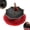 Black, variant on Umbrella Shaped Ceramic Tea Strainer, 2027 NEW Red Porcelain Loose Leaf Tea Filter with 360 Rotating Design, Chinese Gongfu Infuser plus Coffee Brewing Tool for Mugs and Teapots, Unique Gift Set