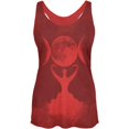 thumbnail image 1 of Wiccan Moon Goddess Mother Earth Symbol Womens Soft Racerback Tank Top, 1 of 1
