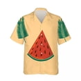 thumbnail image 5 of Camisas para hombre, blusa con solapa gráfica de frutas tropicales para hombre, ropa de vacaciones de moda para mujer, camisetas de fiesta de verano 2024, 5 of 5