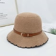 thumbnail image 4 of CoCopeaunt New Simple Belt Fisherman Hat, Spring And Autumn Casual Lotus Leaf Edge Sun Dome Cap, 4 of 6