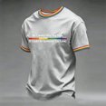 thumbnail image 2 of OIOLOYJM We the People Means Everyone Shirt for Men Pride US T Shirts Rainbow Flag Short-Sleeve Crew Neck Party Vacation Lounge Tops Light Gray XL, 2 of 4