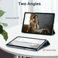thumbnail image 2 of KOMI Étui pour Samsung Galaxy Tab A9 Plus 2023, Étui Rigide Mince avec Support, Couverture Intelligente de Protection avec Fonction de Mise en Veille/réveil Automatique pour Samsung Galaxy Tab A9 + Tablette 10,9 Pouces, Bleu Foncé, 2 of 5