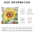 thumbnail image 6 of CMMY Floral Pillow Covers Lumbar Pillowcase Sunflower with Leaves and Strawberry Print Cushion Cover Stripe Background Pillow Case for Sofa Patio (Green Stripe),Set of 2, 6 of 6