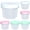 Container 6PC Mixed 160ml, variant on Reusable Plastic Food Storage Containers with Airtight Lids, 120ml/160ml/200ml Small Jars for Overnight Oats, Snacks, Deli, Ice Cream, Push Pop Containers, Microwave & Freezer Safe