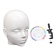 thumbnail image 3 of Cabeza de maniquí calva, regalo, accesorio profesional multifuncional para hacer pelucas. Blanco, 3 of 9
