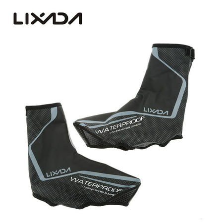 Lixada Outdoor Sports Cycling Bicycle Shoe Covers Thermal MTB Mountain Bike Waterproof Windproof Overshoes (Best Waterproof Cycling Overshoes)
