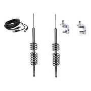 DUAL PREDATOR 10K K-2-6 CB,HAM ANTENNA, 18FT DUAL COAX, 2 RV1 BRACKETS AND STUDS