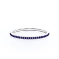thumbnail image 3 of JeenMata Pave Accented - 0.25 Carat Round Cut -June Birthstone- Classic Wedding Band - 18K White Gold Plating over Silver, 3 of 7