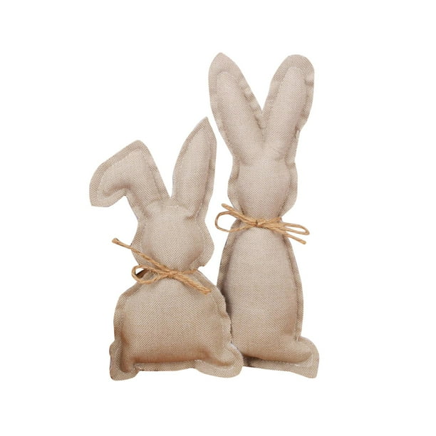 Decoración de conejito de Pascua Decoración de tela para fiestas Decoración con conejitos