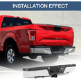 thumbnail image 4 of Rear Step Bumper Assembly with Max Tow Hitch & Parking Aid Sensor Hole Compatible with 2015-2020 Ford F150 Replace# FO1103191, Chrome, 4 of 8