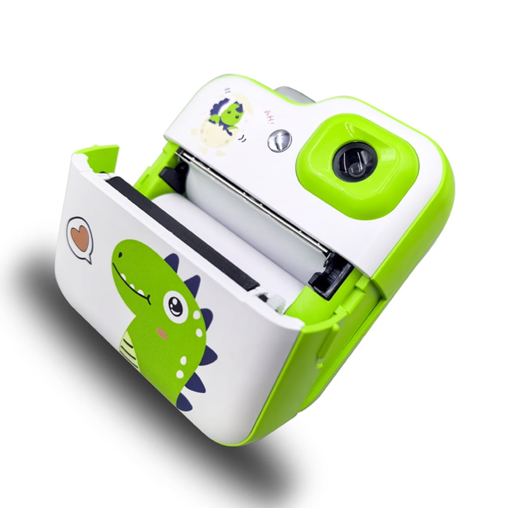 Label printer,3 Rolls White Support 1080p Video White Print Paper Camera Thermal Printer Screen Camera Support 2.4 Inch Screen With 3 Rolls Thermal Printer 2.4 Printer 2.4 Inch Inkless With 3