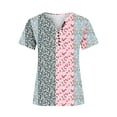 thumbnail image 4 of Patlollav Pntutb Womens Short Sleeve Tops,Ladies Print Loose Top/Shirt, 4 of 6