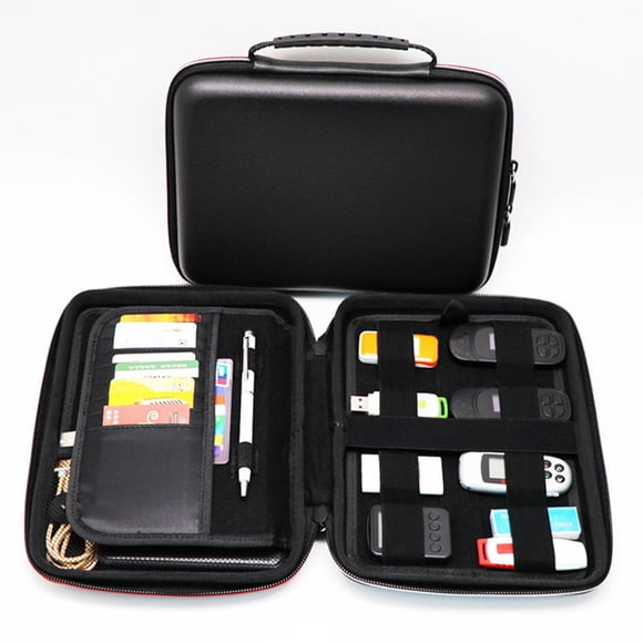 Insulated Cooler Bag, Portable Organizer, Shockproof Smooth EVA Material, Water-resistant, Eight Card Slots For Business Cards Or Bank Cards