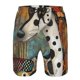 thumbnail image 3 of Fotbe Abstract Dalmatian Art Trajes de Baño Estampados para Hombre, Shorts de Verano de Secado Rápido, Ropa de Playa, Bañadores-Small, 3 of 6