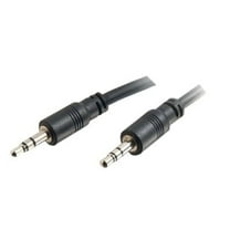 C2G 15'/4.57m CMG-Rated 3.5mm Stereo Audio Cable with Low Profile Connectors