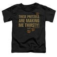 thumbnail image 2 of Seinfeld Pretzels Thirsty Kids T Shirt (3) for Youth Toddler Boys and Girls, Black, 2 of 5