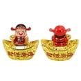thumbnail image 1 of Wealth God Ornament, Solar Panel Nodding Fortune Wealth Statue For Car Household Decoration, 1 of 8