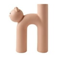 thumbnail image 1 of Kitten Ceramic Hollow Vase Minimalism Style Decor For Wedding Dinner Table Party, 1 of 14