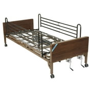 Drive Medical Multi Height Manual Hospital Bed with Full Rails