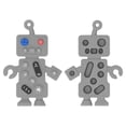 thumbnail image 2 of Juguetes para Masticar para la del bebé Juguetes Sensoriales de Silicona con Forma de Control Remoto de Robot para Niños Pequeños ANGGREK  Otros, 2 of 8