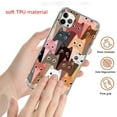 thumbnail image 2 of Colourful Cute Cat Case for iPhone 12 Pro Max,Aesthetic Art Design Pattern TPU Shock-proof Cover Case, 2 of 4