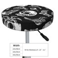 thumbnail image 2 of Skull bird bat spider Round Bar Stool Seat Covers, Elastic Round Chair Cover Stool Seat Slipcover Bar Stool Cushions Round Pad for 12-14 inch, 2 of 5