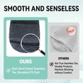 thumbnail image 4 of LOFIR Bamboo Viscose Diabetic Socks for Women Men - 5 Pairs Wide Non Binding Neuropathy Socks, Seamless Loose Cushion for Swollen Feet, Size 9-11, 4 of 6