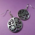 thumbnail image 4 of perfeclan 2x20 Pcs Tree Leaf Sun Snowflake Jewelry DIY Charms Round , , 3 Pcs, 4 of 7