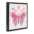 thumbnail image 2 of Stupell Industries Bohemian Folk Butterfly in Pink Black Floating Frame Canvas Art, 25 x 25, by Kim Allen, 2 of 8