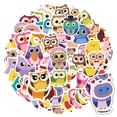 thumbnail image 5 of 35pcs Adorable Animal Stickers Funny Owl Decals DIY Stickers for Laptop Suitcase Notebooks, 5 of 9
