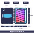 thumbnail image 2 of XYX Case for iPad Mini (A17 Pro) 7th Generation 2024 8.3 inch, Dual Layer Slim Heavy Shockproof Rugged Protective Cover Case with Kickstand (Navy Blue), 2 of 7