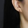 thumbnail image 5 of QQTDFG 925 Sterling Silver Triple Baguette CZ Stud Earrings F1144-C - Silver with Triple-color S..., 5 of 9