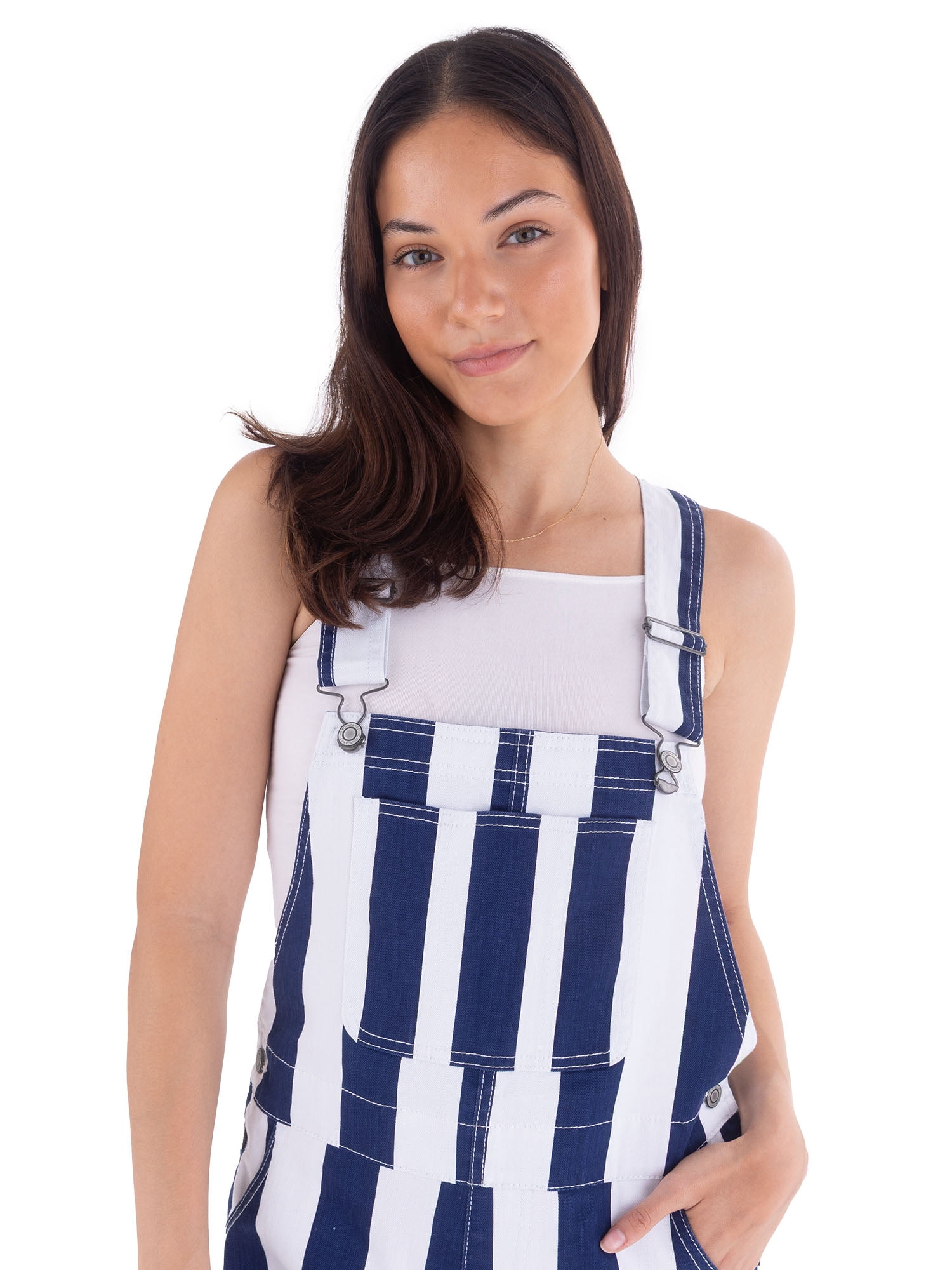 No Boundaries Game Day Raw Hem Shortalls, 3" Inseam, Women's Sizes XXS-XXL