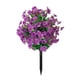 thumbnail image 1 of Árbol topiario artificial con flores violetas, arbustos artificiales para exteriores con estaca para decoración de jardín y porche., 1 of 8