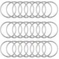 thumbnail image 7 of 24pcs Shower Curtain Rings, Rustproof Decorative Shower Curtain Hooks Metal Round Shower Ring Hooks for Bathroom Shower Rod, 2 inch, Silver, 7 of 7