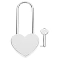 thumbnail image 1 of Pequeño corazón candado con parejas llave deseando bloqueo de joyero de joyero de joyero de diario bloqueo, 1 of 6