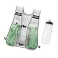 thumbnail image 1 of Colaxi Hiking Vest Pack with 500ml Water Bottle Daypack Reflective Design Multipurpose Breathable for Jogging Lightweight Light Green, 1 of 8