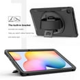 thumbnail image 6 of Dteck Galaxy Tab S6 Lite 2020 Case, Heavy Duty 360 Rotating Kickstand Shockproof Cover with Hand Strap / Pencil Holder / Pencil Cap For Samsung Galaxy Tab S6 Lite 10.4" SM-P610 /SM-P615,Black, 6 of 10